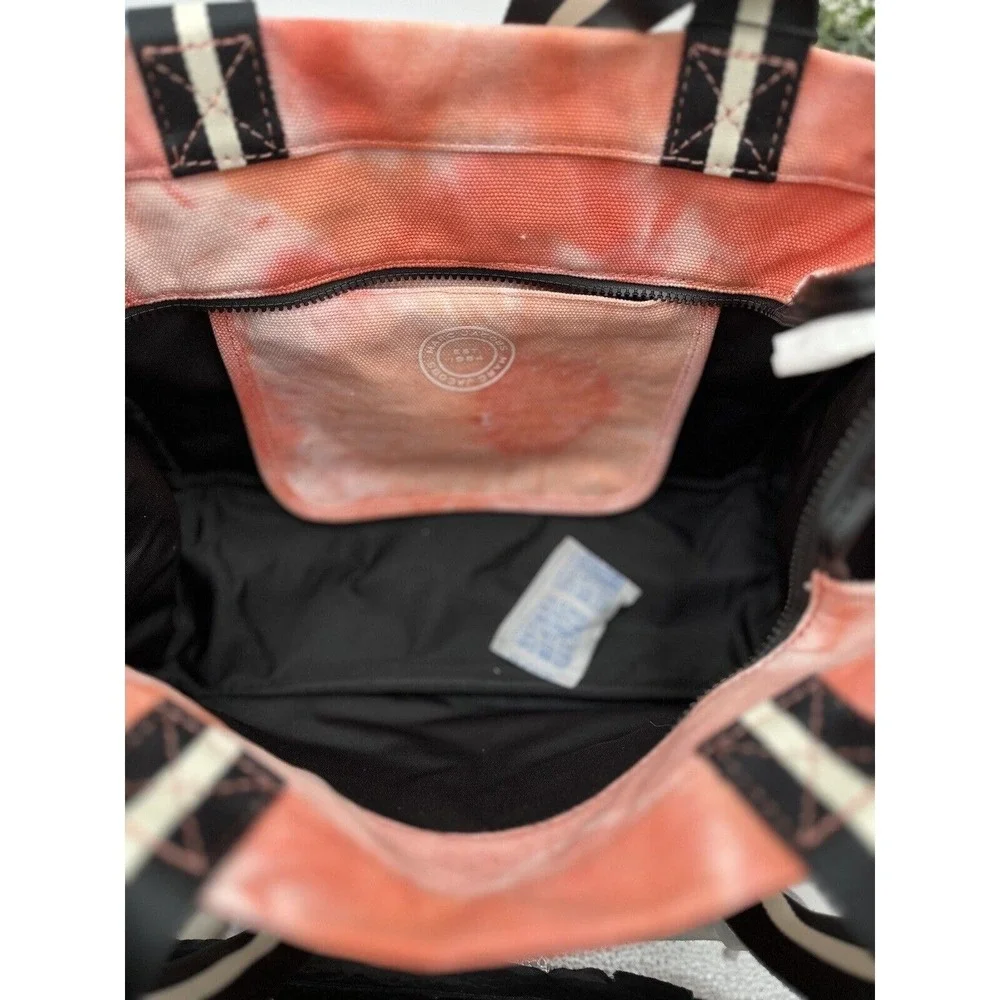 Marc Jacobs Front Mono Melon/Orange/red Multicolor Lg Signet Women's Tote New
